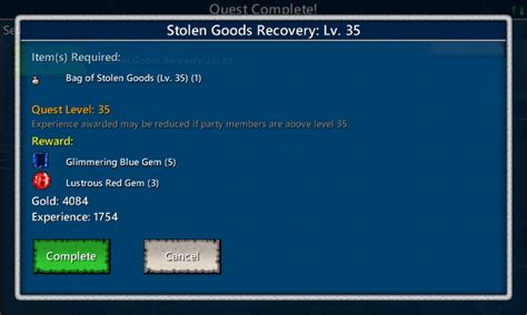 blue dragon stolen items